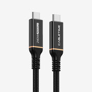 CABLETIME USB4 Cable, 40Gbps, 100W, 8K@60Hz, Braided – product view 1 | CU40E/CU40H/CU40L