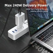 CABLETIME USB4 Cable, 40Gbps, 100W, 8K@60Hz, Braided – product view 6 | CU40E/CU40H/CU40L