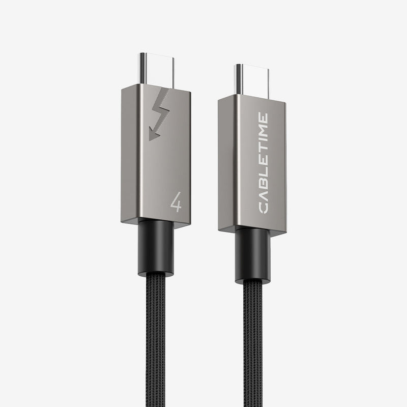 CABLETIME USB4 Cable, 40Gbps, 240W and 8K@60Hz – product view 1 | CU44E/CU44H/CU44L