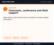 CABLETIME CT-C160-PU31-CMVGA1 — Use cases — Classroom, conference and field support