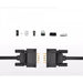 UGREEN 1.5M DB9 RS232 Male to Male Cable Serial Port Adapter Computer COM Port Connection Industrial Equipment 20153 Ugreen
