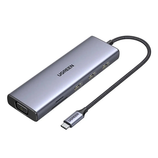 UGREEN 9-in-1 USB-C Docking Station 4K HDMI 100W PD 5Gbps USB 3.0 SD/TF Gigabit Ethernet Audio MacBook Windows Chromebook 15600 Ugreen