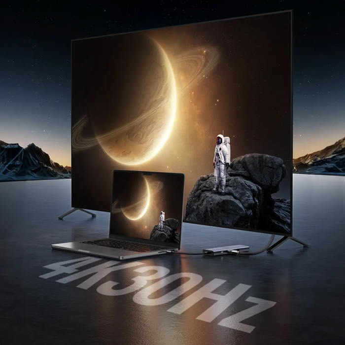 UGREEN 9-in-1 USB-C Docking Station 4K HDMI 100W PD 5Gbps USB 3.0 SD/TF Gigabit Ethernet Audio MacBook Windows Chromebook 15600 Ugreen