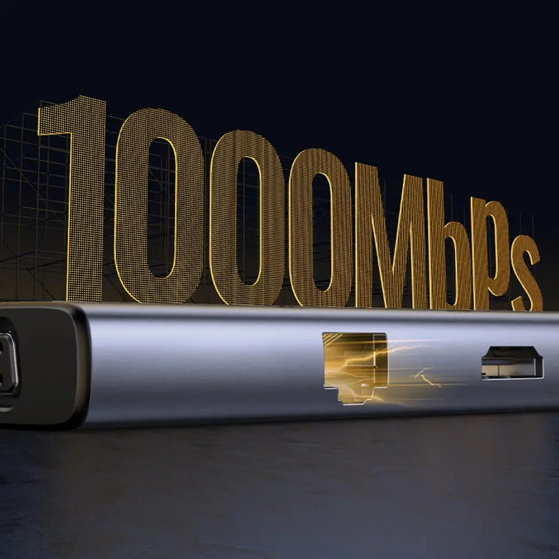 UGREEN 9-in-1 USB-C Docking Station 4K HDMI 100W PD 5Gbps USB 3.0 SD/TF Gigabit Ethernet Audio MacBook Windows Chromebook 15600 Ugreen