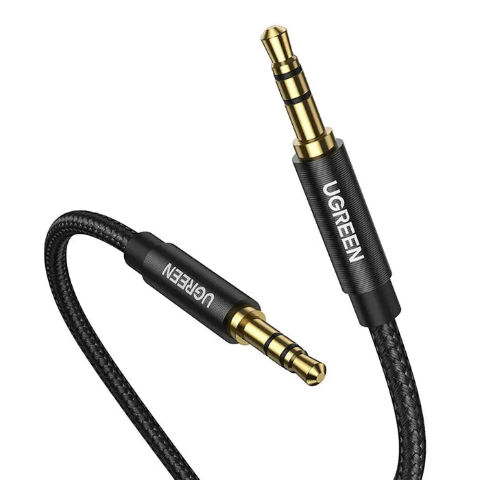 UGREEN 3.5mm Aux Cable 2M Gold Plated Braided Stereo Audio Cable for Car Headphones Speakers iPhone iPad Sony 50363 Ugreen