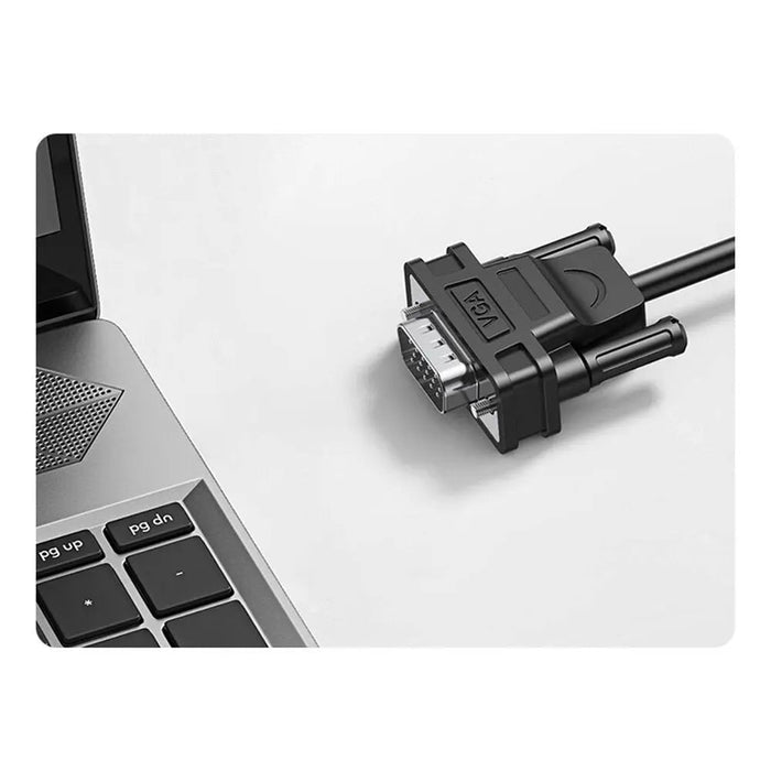 UGREEN VGA to HDMI Converter Adapter Male to Female 1080P 60Hz Video Audio Sync USB-C Power 3.5mm Audio Cable 1M (50945)