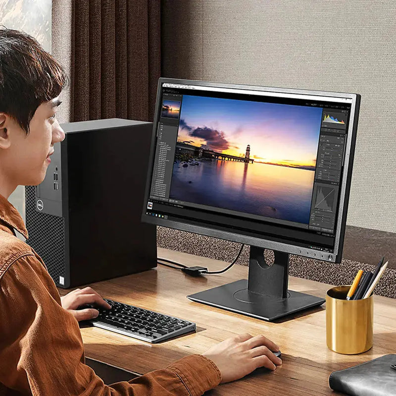 UGREEN VGA to HDMI Converter Adapter Male to Female 1080P 60Hz Video Audio Sync USB-C Power 3.5mm Audio Cable 1M (50945) Ugreen