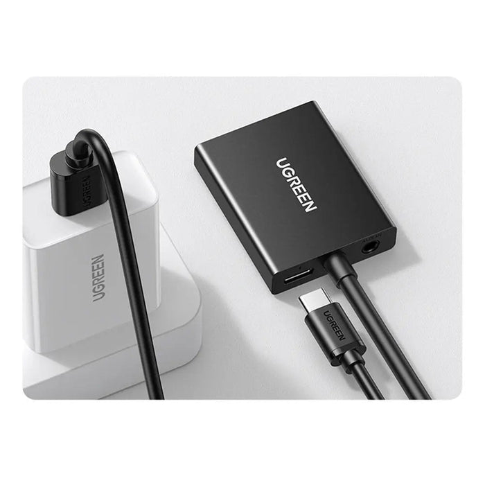 UGREEN VGA to HDMI Converter Adapter Male to Female 1080P 60Hz Video Audio Sync USB-C Power 3.5mm Audio Cable 1M (50945)