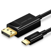 UGREEN USB C to DisplayPort Cable 1.5M Type-C Male DP Female Adapter 4K 30Hz UHD Video MacBook iPad Dell Surface (50994) Ugreen