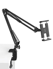 UGREEN Universal Tablet & Phone Holder 360° Rotating with Folding Long Arm – Adjustable 180° Arms, Desk & Bed Clamp (Fits 4"–12.9") (50394) TeckPot