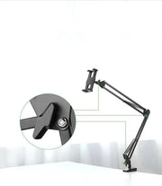 UGREEN Universal Tablet & Phone Holder 360° Rotating with Folding Long Arm – Adjustable 180° Arms, Desk & Bed Clamp (Fits 4"–12.9") (50394) TeckPot