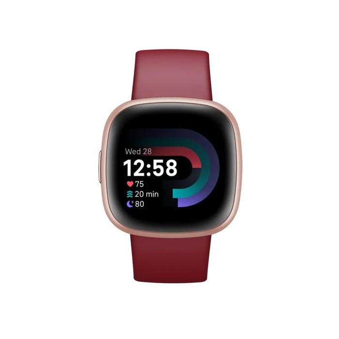 Fitbit Versa 4 Fitness Watch (Beet Juice / Copper Rose Aluminum) FB523RGRD-FRCJK