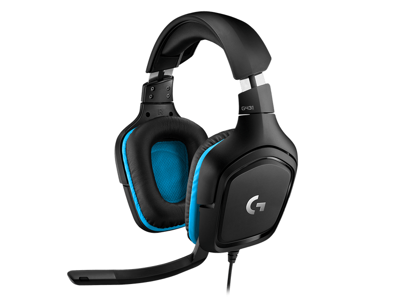 Logitech G431 7.1 Surround Sound Wired Gaming Headset