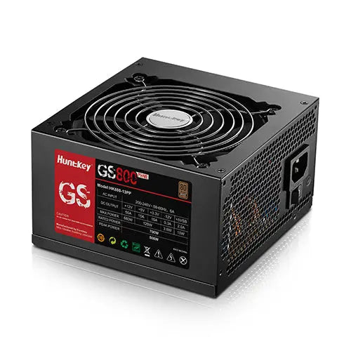 Huntkey GS800 Prime 80 Plus + Bronze Certified 700W APFC ATX12V V2.3 PSU Power Supply (Black) Huntkey