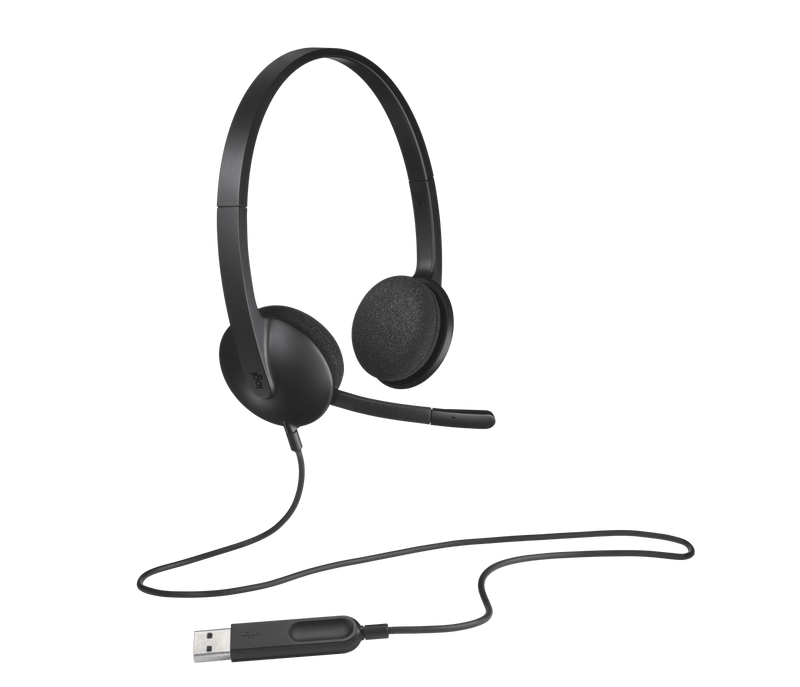 Logitech H340 USB Headset with Noise-Cancelling Mic