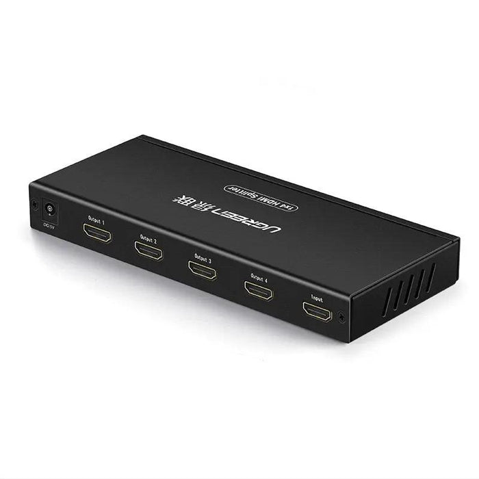 UGREEN 1x4 HDMI Splitter, HDMI Amplifier Splitter 1 In 4 Out, Supports 4K@30Hz, Full HD 1080P, 3D for TV, Monitor, Projector (40202) Ugreen