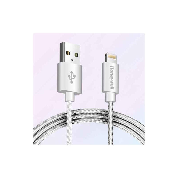 HONEYWELL HC000018 Apple Lightning Sync & Charge Cable (Braided) 1.2M - Silver