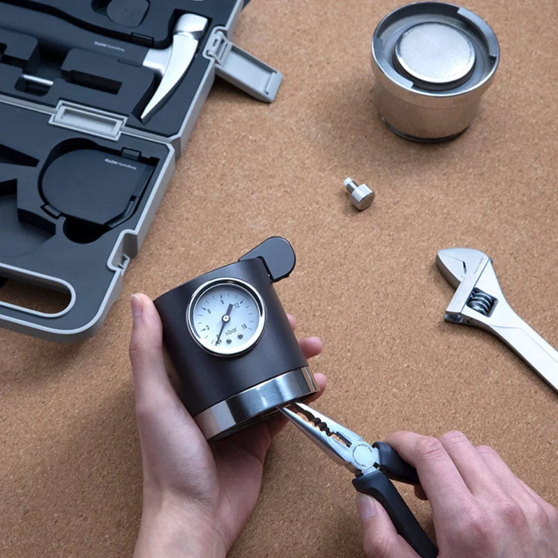 HOTO Manual Tool Set | 6-Piece Hand Tool Kit with Hammer, Adjustable Wrench, Needle-nose Pliers, Screwdriver with 10 Bits & Self-Lock Tape Measure – Compact DIY Home Repair Toolbox - Hoto India
