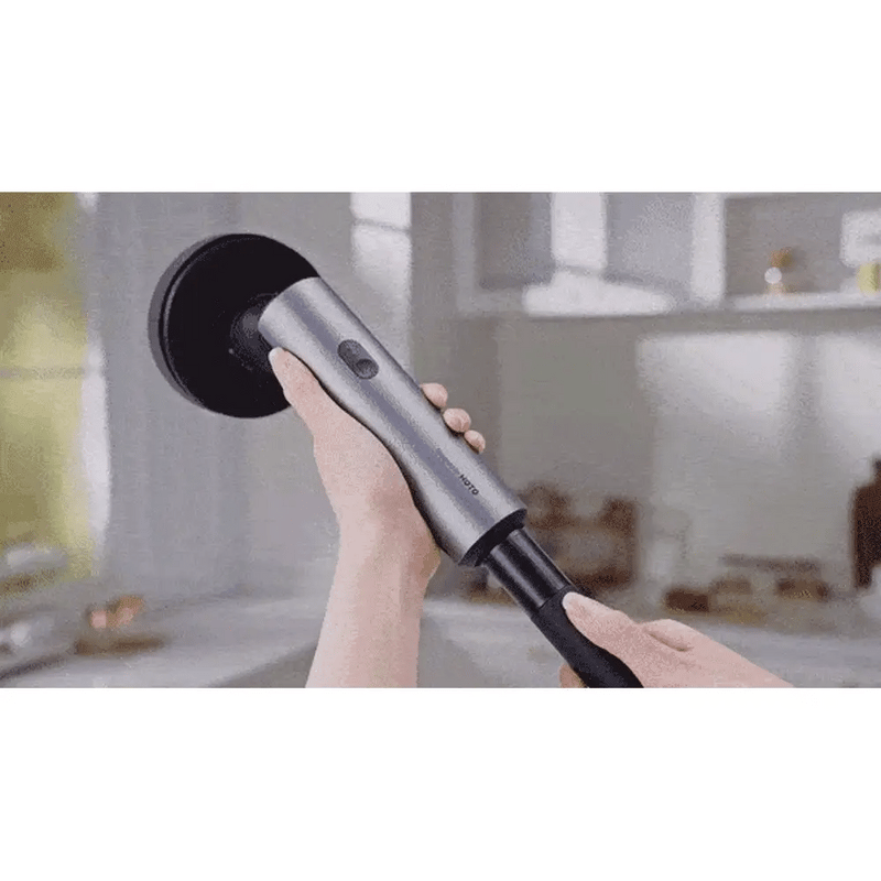 HOTO Electric Spin Scrubber – Cordless Long-Handle Cleaning Brush with 6 Replaceable Heads, IPX7 Waterproof, Up to 110 Min Runtime, for Bathroom, Floor, Tile & Kitchen - Hoto India
