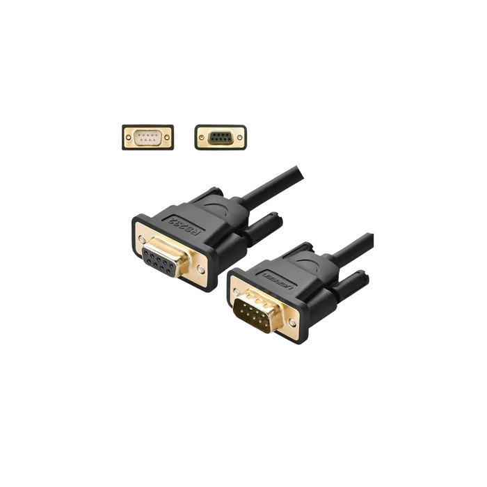UGREEN DB9 RS232 Male to Female Cable 1.5M - Serial Extension Adapter for COM Port Devices | Model 20145