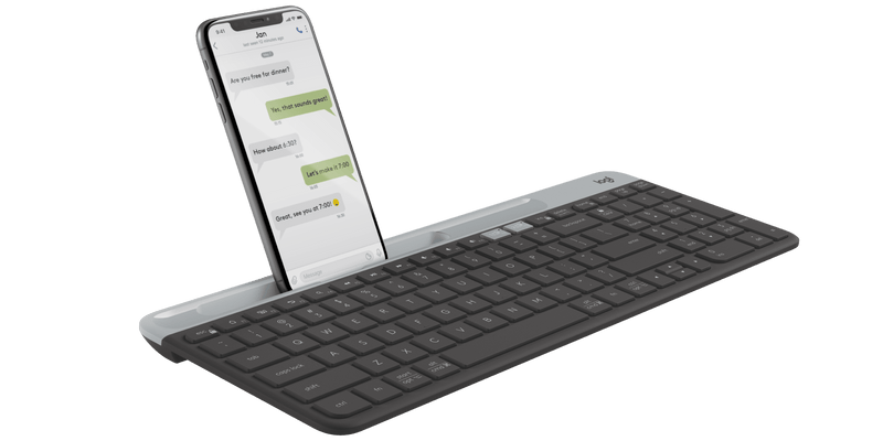 Logitech K580 Slim Multi-Device Wireless Keyboard – Graphite