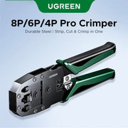 UGREEN RJ45 Crimping Tool NW304 (35971) – 3-in-1 Ethernet Cable Crimper, Cutter & Stripper for CAT5/CAT6/CAT7/CAT8 TeckPot