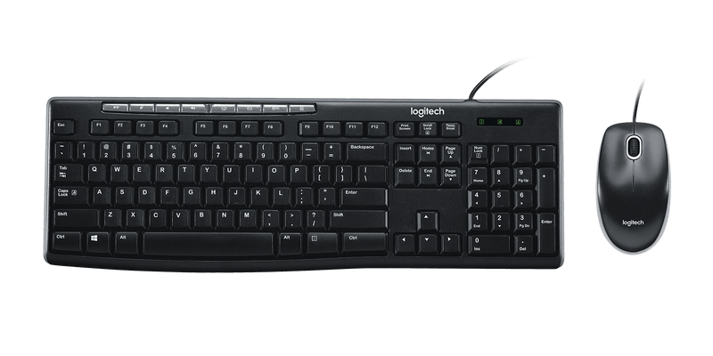 Logitech MK200 Wired Media Keyboard and Mouse Combo