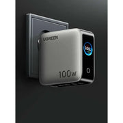 UGREEN X773 65620B 100W 5-port GaN charger with smart display on a desk