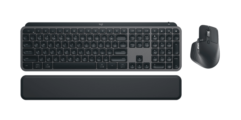 Logitech MX Keys S Combo – Keyboard, MX Master 3S Mouse and Palm Rest