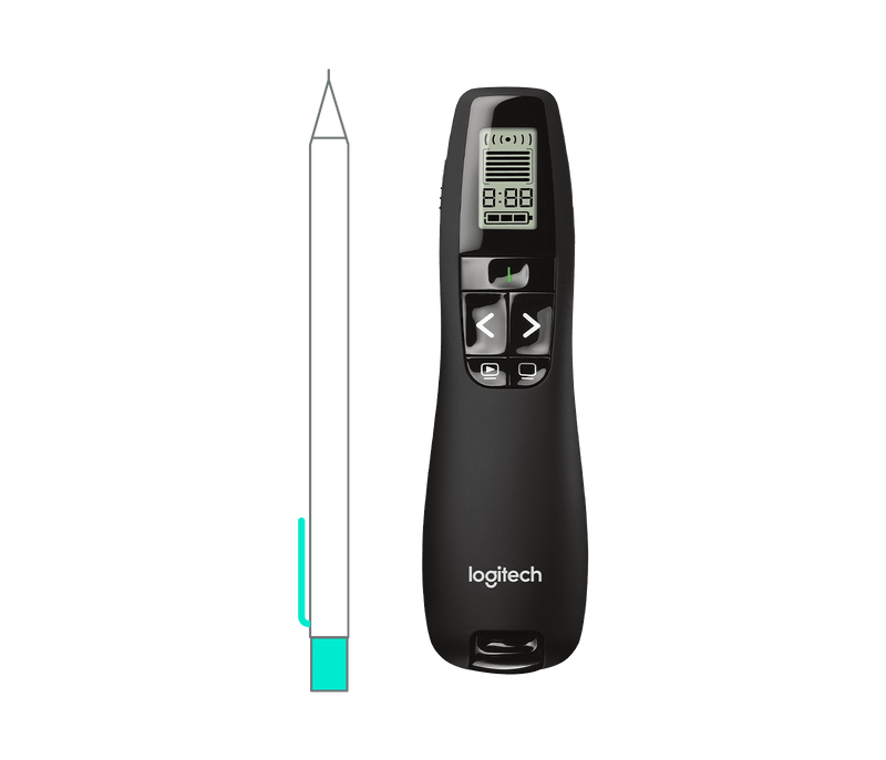 Logitech R800 Professional Wireless Presenter with Green Laser