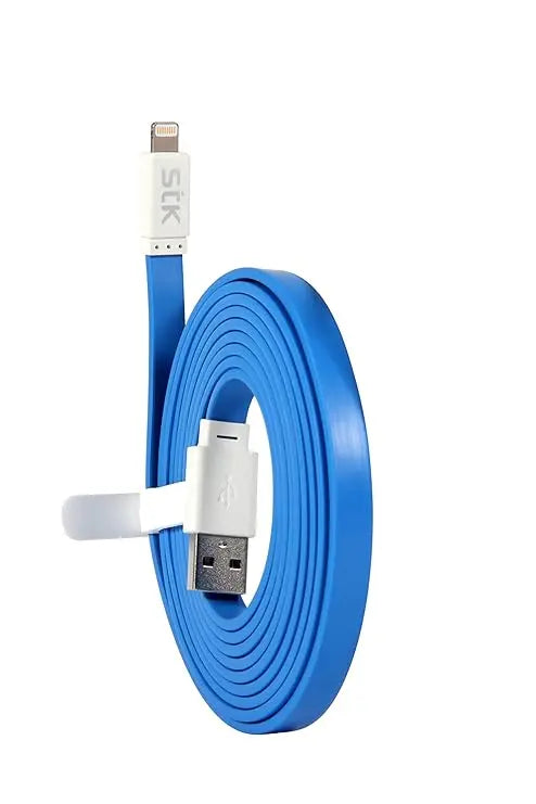 STK Noodle Data Sync Charging Cable Micro USB (Blue) 2M-DLCFLMICROBLU/PP5 STK