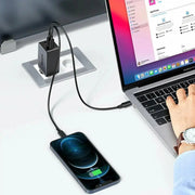 UGREEN 65W 3-Port 2C1A USB C Charger PPS GaN Fast Charger Desktop Laptop Wall Charger Multi Device Charging Hub (10335) Ugreen