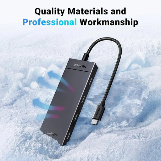 UGREEN 10Gbps 4 In 1 USB C Hub, USB 3.2 Adapter with 4 USB-C 3.2 Splitter Extender for MacBook Pro/Air, iPad Pro, iPhone 15/15 Pro Max, Surface, PC, Laptops and More (35584) Ugreen