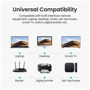 Compatible RJ45 network devices including computers, routers and printers