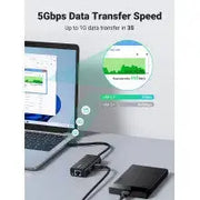 UGREEN USB Ethernet Adapter Gigabit 1000Mbps RJ45 Network 3-Port USB 3.0 Hub Laptop PC MacBook Windows Linux Wired Internet 20265 Ugreen