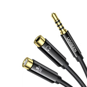 UGREEN 30620 four-pole plug and separate headphone and microphone sockets