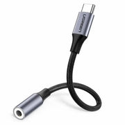 UGREEN USB C to 3.5mm Headphone Adapter Male to Female Jack Mi 11 Ultra P40 Pro P30 Pro OnePlus 9 8 Pro 10cm Cable (30632) Ugreen