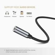 UGREEN USB C to 3.5mm Headphone Adapter Male to Female Jack Mi 11 Ultra P40 Pro P30 Pro OnePlus 9 8 Pro 10cm Cable (30632) Ugreen