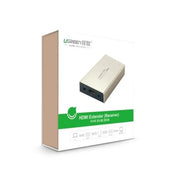 UGREEN HDMI Single Extender 120M Receiver Cat5e Cat6 Cable IR Control Zinc Alloy Case Power Adapter Signal Booster (30945) Ugreen