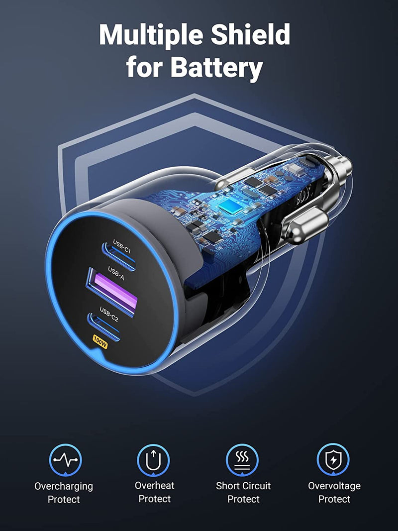 UGREEN EC705 car charger internal protection design