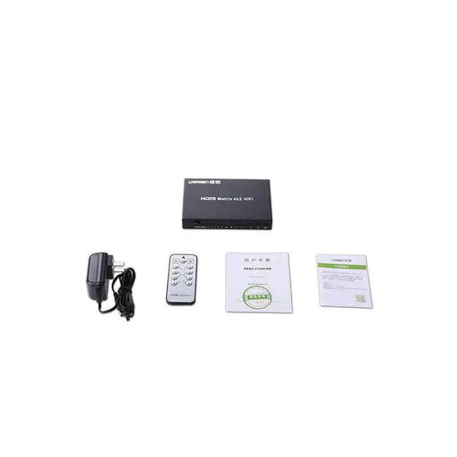 UGREEN 4x2 HDMI Matrix Switch 4 In 2 Out HDMI Splitter with IR Remote 1080P 3D Video TV Projector Monitor 40216 Ugreen
