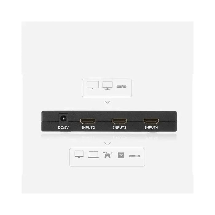 UGREEN 4x2 HDMI Matrix Switch 4 In 2 Out HDMI Splitter with IR Remote 1080P 3D Video TV Projector Monitor 40216 Ugreen