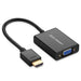 UGREEN HDMI to VGA Adapter Audio HDMI Male VGA Female Converter 1080P 60Hz 3.5mm Audio Port Monitor Projector HDTV (40233) Ugreen