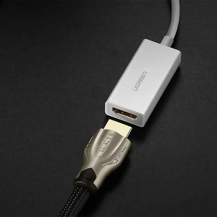 UGREEN USB-C to HDMI Adapter with 20cm Cable, 4K@30Hz Video Converter, USB-C Male to HDMI Female, Compact Design – White (40273) Ugreen