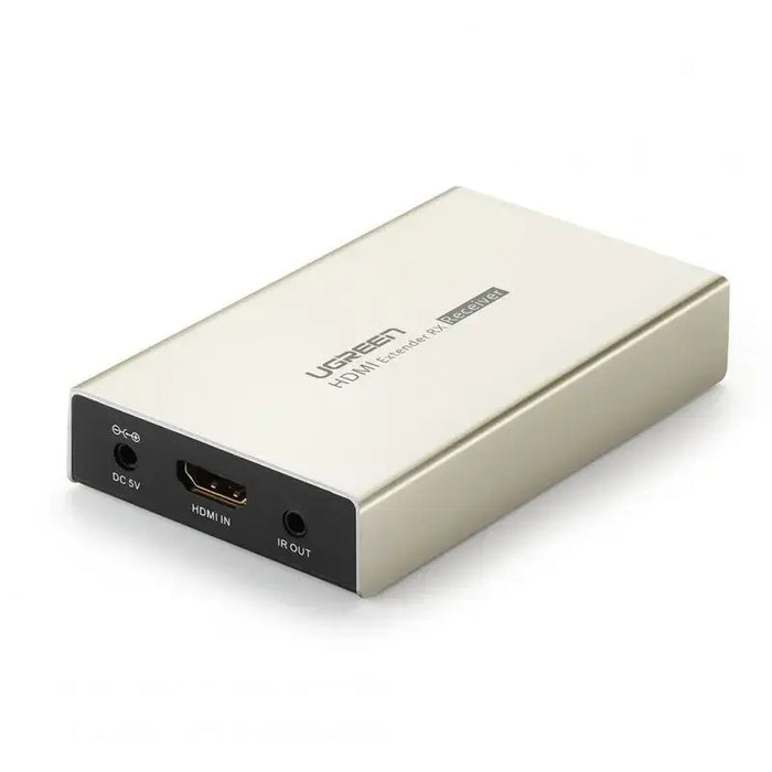 UGREEN HDMI Single Extender 120M Receiver Cat5e Cat6 Cable IR Control Zinc Alloy Case Power Adapter Signal Booster (30945) Ugreen