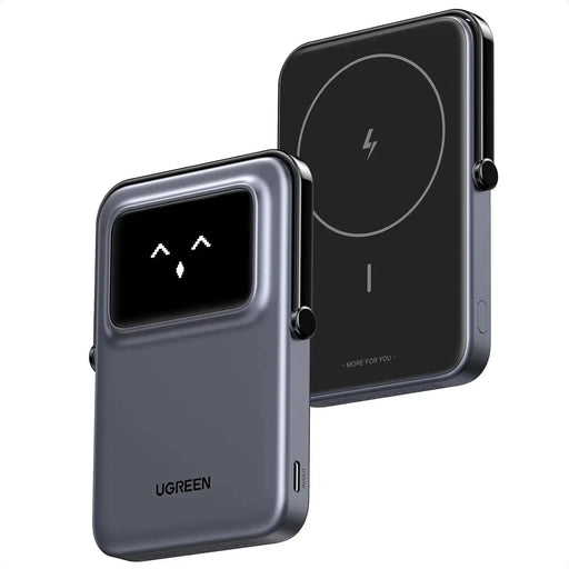 UGREEN Uno Magnetic Power Bank 5000mAh Compatible with Magsafe, Wireless Portable Charger with USB C 20W Fast Charging Battery Pack Compatible with iPhone 15 Pro Max, 15,14 Plus, 13 Series, Black (35605B) TeckPot