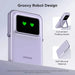 UGREEN Uno Magsafe Power Bank 5000mAh Magnetic Battery Pack 20W Fast Charging Portable Charger with Foldable Stand Emoji TFT Display Powerbank for iPhone 16 Pro Max/15 Plus/14/13/12 Series, Purple (35606) TeckPot