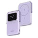 UGREEN Uno Magsafe Power Bank 5000mAh Magnetic Battery Pack 20W Fast Charging Portable Charger with Foldable Stand Emoji TFT Display Powerbank for iPhone 16 Pro Max/15 Plus/14/13/12 Series, Purple (35606) TeckPot