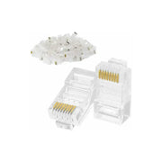 UGREEN RJ45 Connectors 100-Pack Network Cat5 Cat5e Ethernet Cable Gold-Plated 8P8C Modular Plugs Reliable LAN Connection 50246 Ugreen