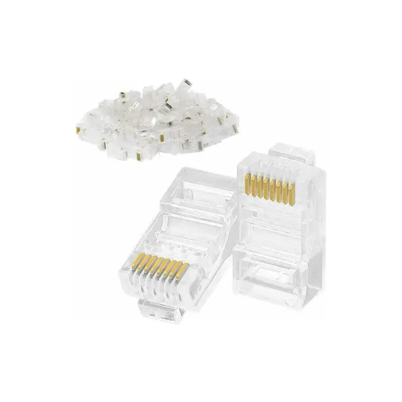 UGREEN RJ45 Connectors 100-Pack Network Cat5 Cat5e Ethernet Cable Gold-Plated 8P8C Modular Plugs Reliable LAN Connection 50246 Ugreen